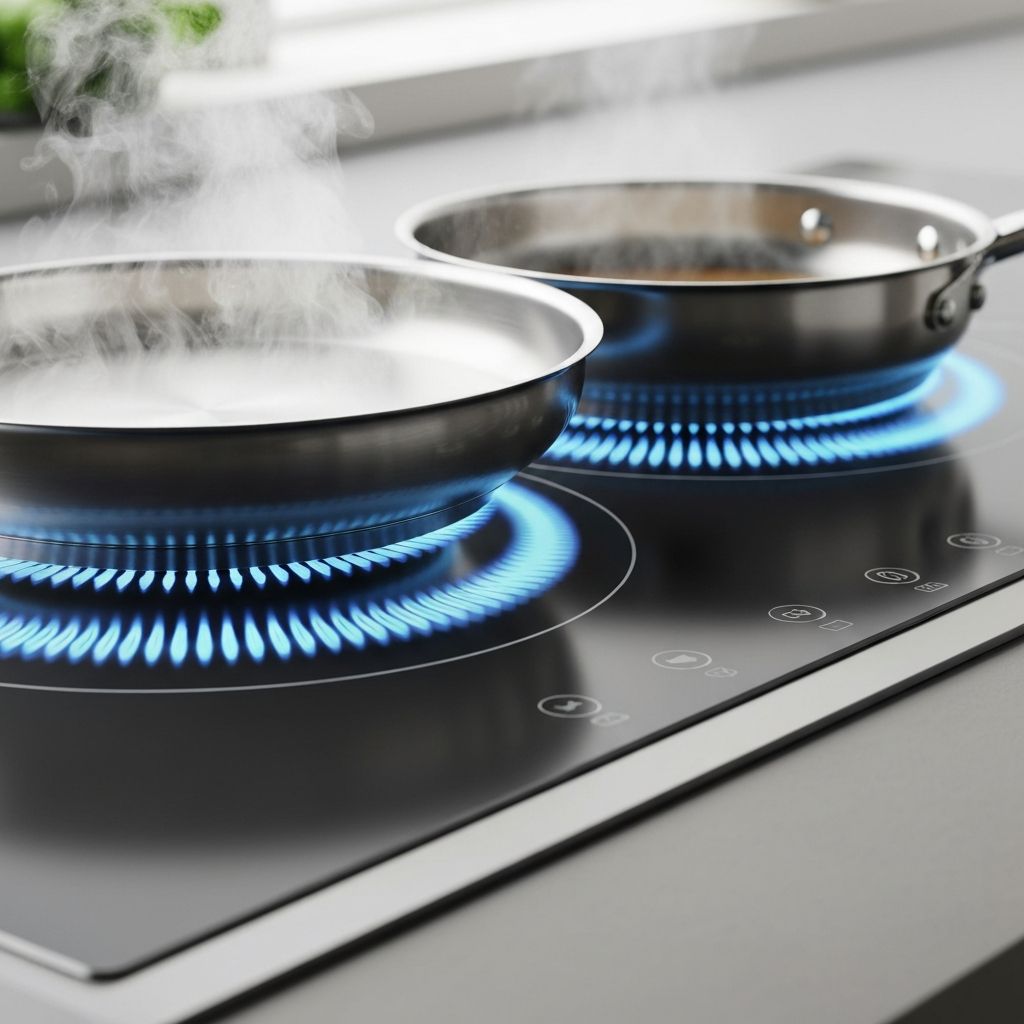 BergHOFF cookware on induction cooktop - compatible induction pans